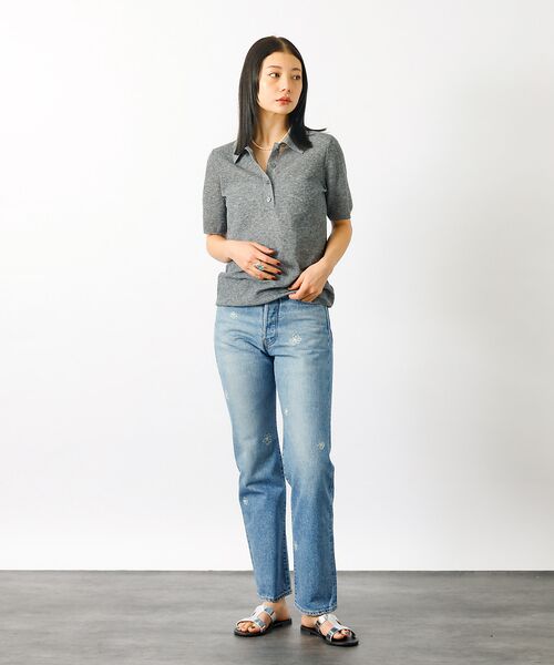 Rouge vif la cle / ルージュ・ヴィフ ラクレ シャツ・ブラウス | 【MICA&DEAL/マイカアンドディール】sheer knit polo sh | 詳細22