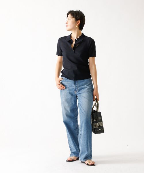 Rouge vif la cle / ルージュ・ヴィフ ラクレ シャツ・ブラウス | 【MICA&DEAL/マイカアンドディール】sheer knit polo sh | 詳細24