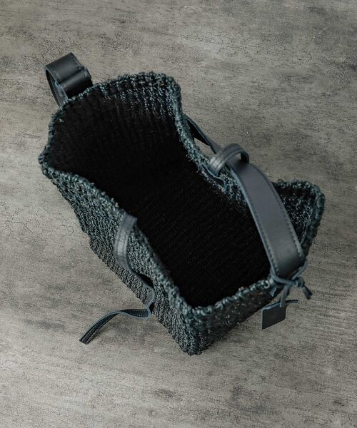 Rouge vif la cle / ルージュ・ヴィフ ラクレ ハンドバッグ | 【BAGMATI / バグマティ】ワンハンドル かごバッグ / ブラック【WEB | 詳細22