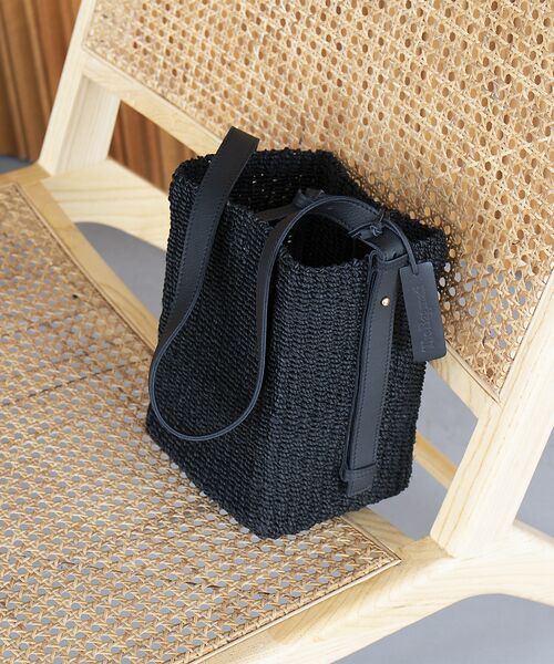 Rouge vif la cle / ルージュ・ヴィフ ラクレ ハンドバッグ | 【BAGMATI / バグマティ】ワンハンドル かごバッグ / ブラック【WEB | 詳細4