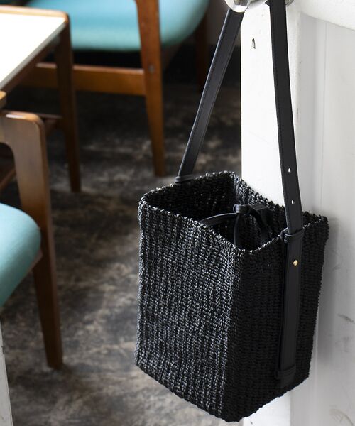 Rouge vif la cle / ルージュ・ヴィフ ラクレ ハンドバッグ | 【BAGMATI / バグマティ】ワンハンドル かごバッグ / ブラック【WEB | 詳細6