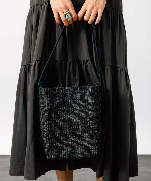 Rouge vif la cle / ルージュ・ヴィフ ラクレ ハンドバッグ | 【BAGMATI / バグマティ】ワンハンドル かごバッグ / ブラック【WEB | 詳細7