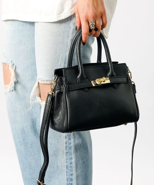 Rouge vif la cle / ルージュ・ヴィフ ラクレ ショルダーバッグ | 【AULENTTI/オウレンティ】2WAY レザーミニバッグ / ベルト付きレザ | 詳細20