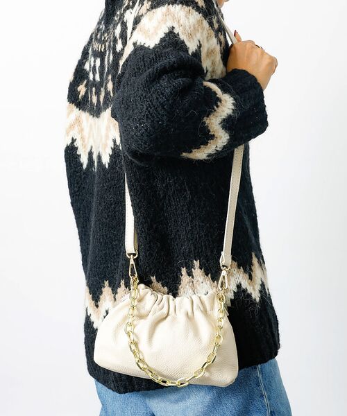 Rouge vif la cle / ルージュ・ヴィフ ラクレ ショルダーバッグ | 【AULENTTI/オウレンティ】2WAY チェーンショルダーミニバッグ / G | 詳細6