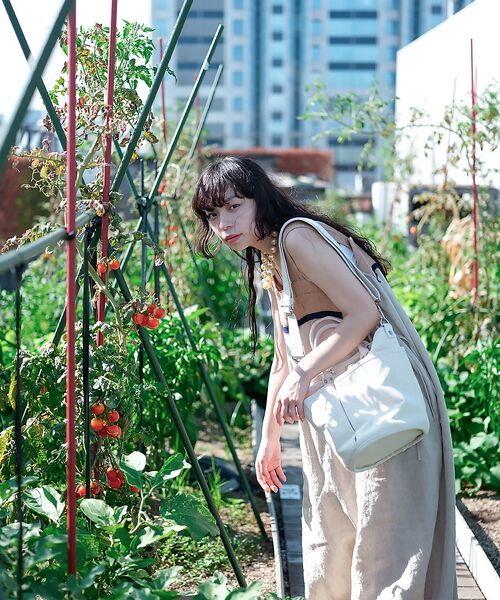 Rouge vif la cle / ルージュ・ヴィフ ラクレ ハンドバッグ | 【VegieBAG/ベジバッグ】BUCKET / キャンバス ショルダーバッグ | 詳細1