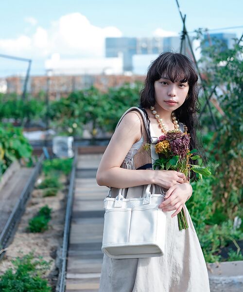 Rouge vif la cle / ルージュ・ヴィフ ラクレ ショルダーバッグ | 【VegieBAG/ベジバッグ】MINI SQUARE  / キャンバス ショル | 詳細5