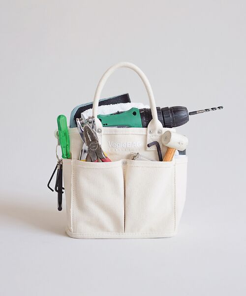 Rouge vif la cle/ルージュ・ヴィフ ラクレ 【VegieBAG/ベジバッグ】MINI SQUARE / キャンバス ショル アイボリー F Rouge vif la cle/ルージュ・ヴィフ ラクレ 【VegieBAG/ベジバッグ】MINI SQUARE / キャンバス ショル アイボリー F