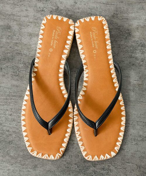 Rouge vif la cle / ルージュ・ヴィフ ラクレ サンダル | 【PAOLO BOVE / パオロ ボーヴ】ヒール トングサンダル / ラフィア | 詳細10