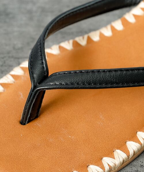 Rouge vif la cle / ルージュ・ヴィフ ラクレ サンダル | 【PAOLO BOVE / パオロ ボーヴ】ヒール トングサンダル / ラフィア | 詳細14