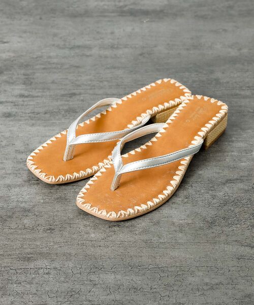 Rouge vif la cle / ルージュ・ヴィフ ラクレ サンダル | 【PAOLO BOVE / パオロ ボーヴ】ヒール トングサンダル / ラフィア | 詳細19