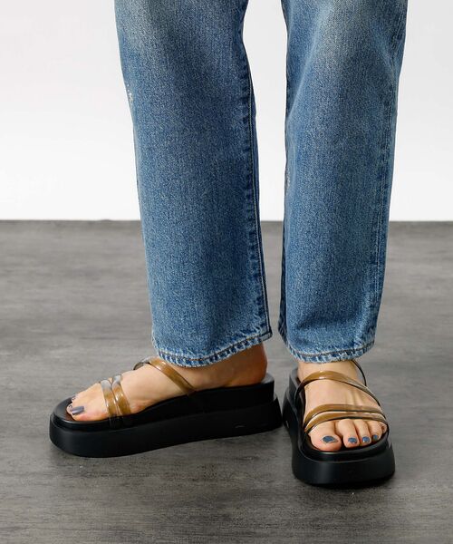 Rouge vif la cle / ルージュ・ヴィフ ラクレ サンダル | 【TEMPERATE / テンパレイト】プラットフォームサンダル / クリア【W | 詳細1