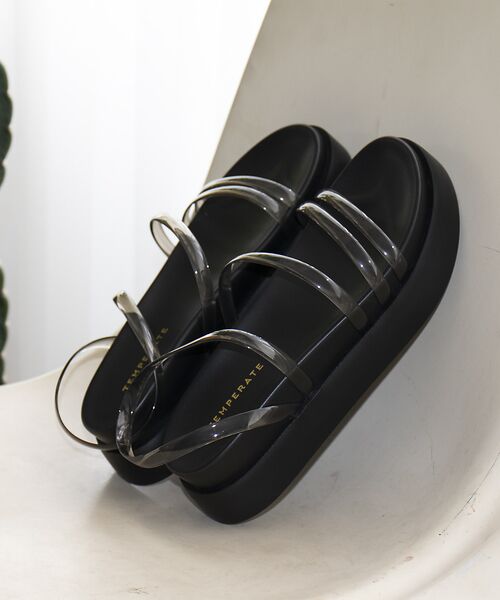 Rouge vif la cle / ルージュ・ヴィフ ラクレ サンダル | 【TEMPERATE / テンパレイト】プラットフォームサンダル / クリア【W | 詳細19