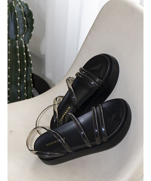 Rouge vif la cle / ルージュ・ヴィフ ラクレ サンダル | 【TEMPERATE / テンパレイト】プラットフォームサンダル / クリア【W | 詳細20