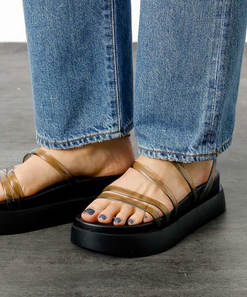 Rouge vif la cle / ルージュ・ヴィフ ラクレ サンダル | 【TEMPERATE / テンパレイト】プラットフォームサンダル / クリア【W | 詳細3