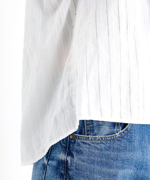 Rouge vif la cle / ルージュ・ヴィフ ラクレ シャツ・ブラウス | 【Le Melange/ル・メランジュ】ラッフルリネンブラウス / 無地 / ス | 詳細10