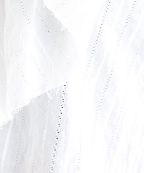 Rouge vif la cle / ルージュ・ヴィフ ラクレ シャツ・ブラウス | 【Le Melange/ル・メランジュ】ラッフルリネンブラウス / 無地 / ス | 詳細12