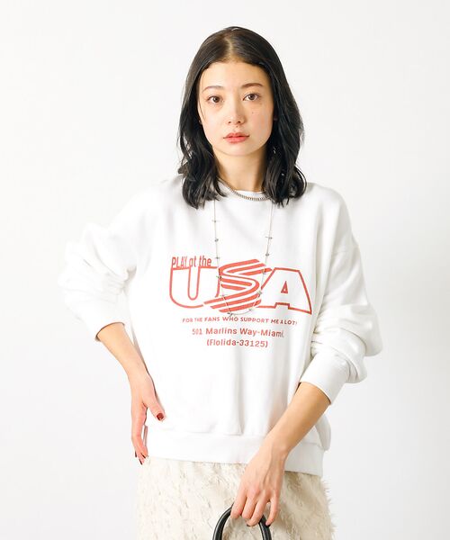 Rouge vif la cle / ルージュ・ヴィフ ラクレ スウェット | 【JHANKSON x Le Mélange】グラフィックトレーナー / クルー | 詳細1