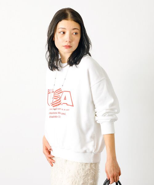 Rouge vif la cle / ルージュ・ヴィフ ラクレ スウェット | 【JHANKSON x Le Mélange】グラフィックトレーナー / クルー | 詳細3