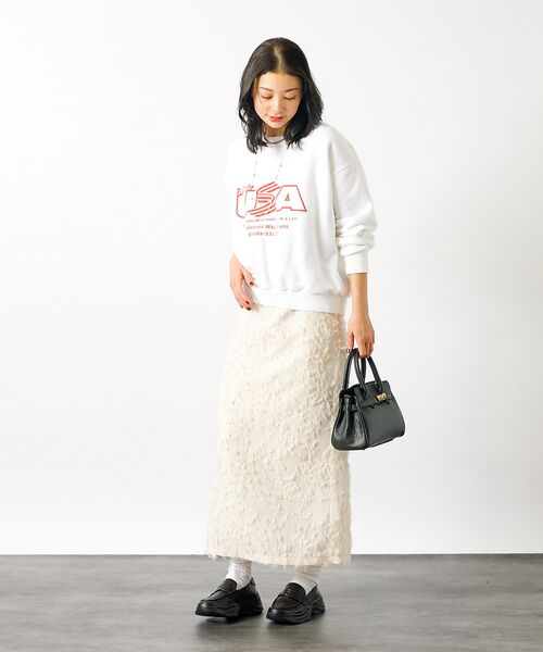 Rouge vif la cle / ルージュ・ヴィフ ラクレ スウェット | 【JHANKSON x Le Mélange】グラフィックトレーナー / クルー | 詳細4