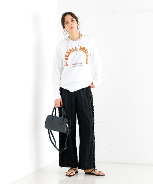 Rouge vif la cle / ルージュ・ヴィフ ラクレ Tシャツ | 【JHANKSON x Le Mélange】ロゴ ロンT / プリント 長袖T | 詳細2