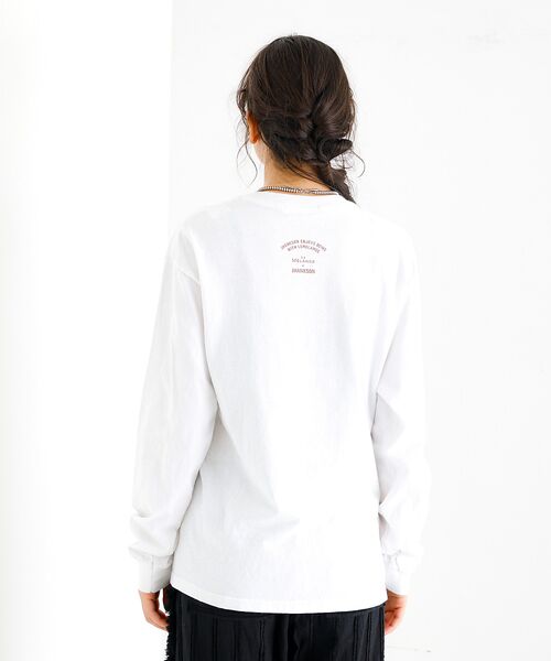 Rouge vif la cle / ルージュ・ヴィフ ラクレ Tシャツ | 【JHANKSON x Le Mélange】ロゴ ロンT / プリント 長袖T | 詳細4