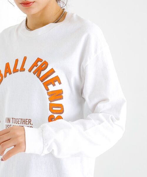 Rouge vif la cle / ルージュ・ヴィフ ラクレ Tシャツ | 【JHANKSON x Le Mélange】ロゴ ロンT / プリント 長袖T | 詳細7