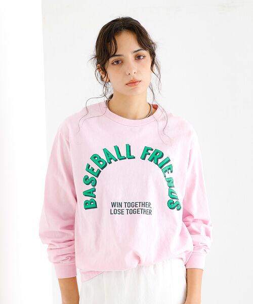 Rouge vif la cle / ルージュ・ヴィフ ラクレ Tシャツ | 【JHANKSON x Le Mélange】ロゴ ロンT / プリント 長袖T | 詳細14