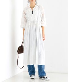 Rouge vif la cle / ルージュ・ヴィフ ラクレ ワンピース | 【Le Melange/ル・メランジュ】カットドビースドレス / スキッパーワン