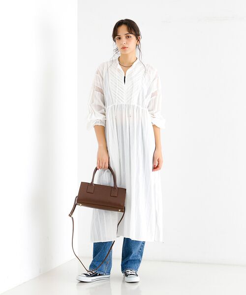 Rouge vif la cle / ルージュ・ヴィフ ラクレ ワンピース | 【Le Melange/ル・メランジュ】カットドビースドレス / スキッパーワン | 詳細1