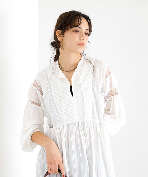 Rouge vif la cle / ルージュ・ヴィフ ラクレ ワンピース | 【Le Melange/ル・メランジュ】カットドビースドレス / スキッパーワン | 詳細2