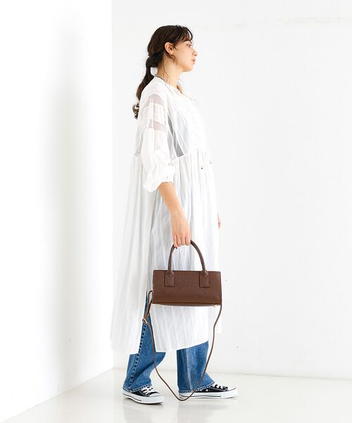 Rouge vif la cle / ルージュ・ヴィフ ラクレ ワンピース | 【Le Melange/ル・メランジュ】カットドビースドレス / スキッパーワン | 詳細5