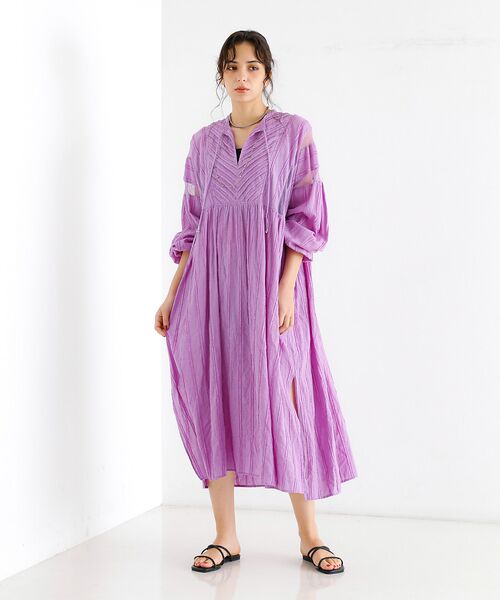 Rouge vif la cle / ルージュ・ヴィフ ラクレ ワンピース | 【Le Melange/ル・メランジュ】カットドビースドレス / スキッパーワン | 詳細17