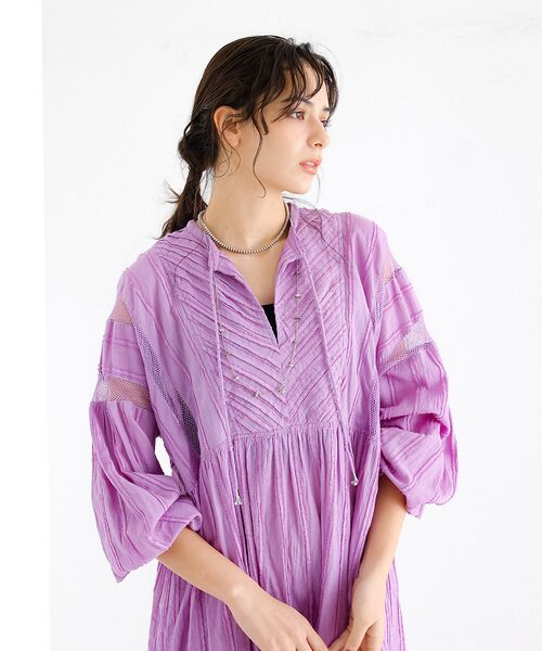 Rouge vif la cle / ルージュ・ヴィフ ラクレ ワンピース | 【Le Melange/ル・メランジュ】カットドビースドレス / スキッパーワン | 詳細8