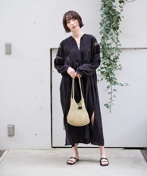 Rouge vif la cle / ルージュ・ヴィフ ラクレ ワンピース | 【Le Melange/ル・メランジュ】カットドビースドレス / スキッパーワン | 詳細19