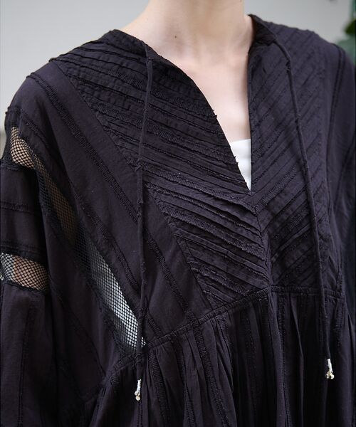 Rouge vif la cle / ルージュ・ヴィフ ラクレ ワンピース | 【Le Melange/ル・メランジュ】カットドビースドレス / スキッパーワン | 詳細21