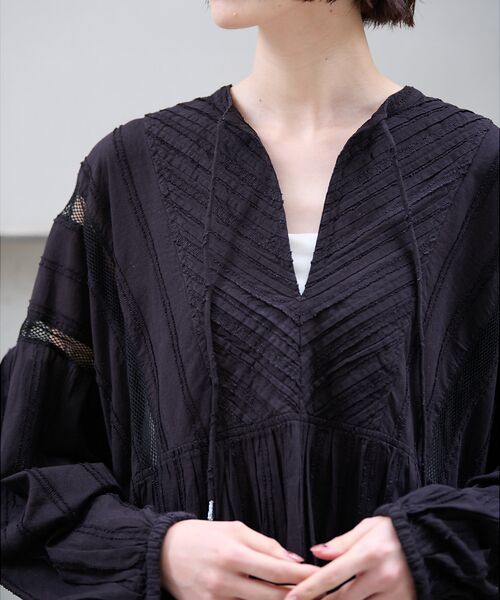 Rouge vif la cle / ルージュ・ヴィフ ラクレ ワンピース | 【Le Melange/ル・メランジュ】カットドビースドレス / スキッパーワン | 詳細22