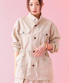 Rouge vif la cle / ルージュ・ヴィフ ラクレ テーラードジャケット | 【Le Melange/ル・メランジュ】ナイロンツイル サファリジャケット【WE