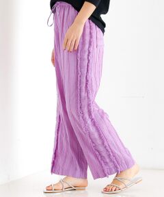 Rouge vif la cle / ルージュ・ヴィフ ラクレ パンツ | 【Le Melange/ル・メランジュ】カットドビー イージーパンツ / フリン