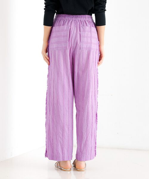 Rouge vif la cle / ルージュ・ヴィフ ラクレ パンツ | 【Le Melange/ル・メランジュ】カットドビー イージーパンツ / フリン | 詳細10