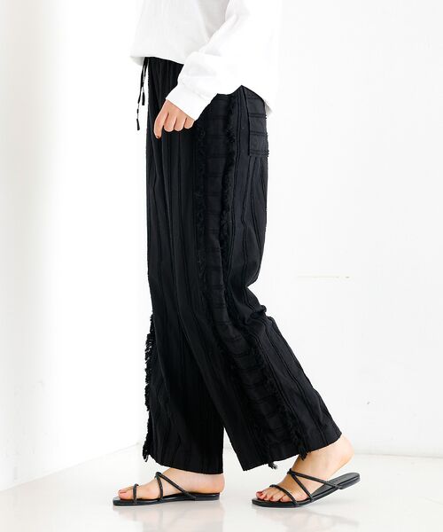 Rouge vif la cle / ルージュ・ヴィフ ラクレ パンツ | 【Le Melange/ル・メランジュ】カットドビー イージーパンツ / フリン | 詳細21