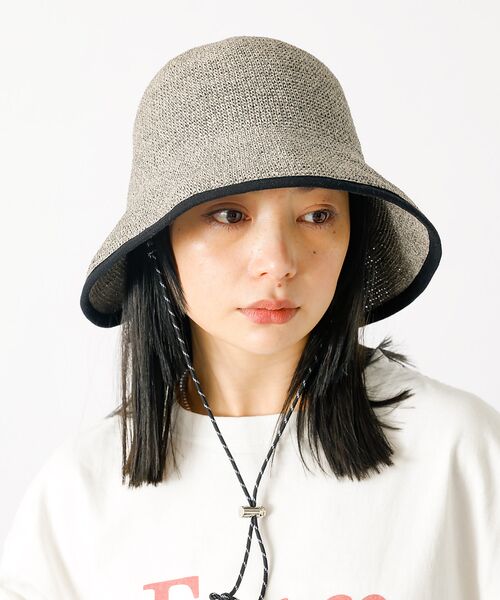 Rouge vif la cle/ルージュ・ヴィフ ラクレ 【Ruben/ルーベン】パイピングラインハット【WEB限定】 グレー F Rouge vif la cle/ルージュ・ヴィフ ラクレ 【Ruben/ルーベン】パイピングラインハット【WEB限定】 グレー F
