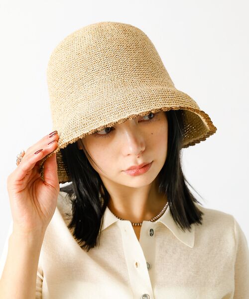 Rouge vif la cle / ルージュ・ヴィフ ラクレ ハット | 【Ruben/ルーベン】ウェーブカギアミハット【WEB限定】 | 詳細13