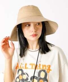 Rouge vif la cle / ルージュ・ヴィフ ラクレ ハット | 【Ruben/ルーベン】ラスターワイドブリムハット（顎紐付き）【WEB限定】