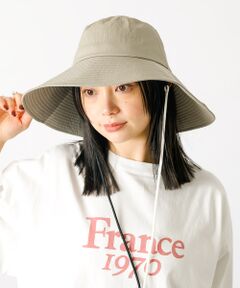 Rouge vif la cle / ルージュ・ヴィフ ラクレ ハット | 【Ruben/ルーベン】ラスターワイドブリムハット（顎紐付き）【WEB限定】