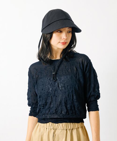 Rouge vif la cle / ルージュ・ヴィフ ラクレ ハット | 【Ruben/ルーベン】リネンデイリーキャップ（顎紐付き）【WEB限定】 | 詳細1