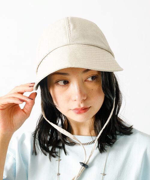 Rouge vif la cle / ルージュ・ヴィフ ラクレ ハット | 【Ruben/ルーベン】リネンデイリーキャップ（顎紐付き）【WEB限定】 | 詳細15