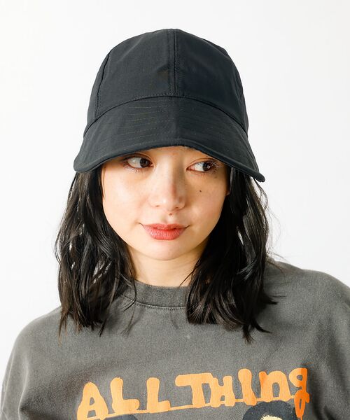 Rouge vif la cle/ルージュ・ヴィフ ラクレ 【Ruben/ルーベン】フェイクナイロンデイリーキャップ(つば深め)【WEB限定 ブラック F Rouge vif la cle/ルージュ・ヴィフ ラクレ 【Ruben/ルーベン】フェイクナイロンデイリーキャップ(つば深め)【WEB限定 ブラック F