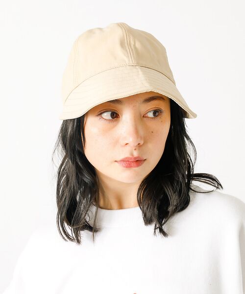 Rouge vif la cle/ルージュ・ヴィフ ラクレ 【Ruben/ルーベン】フェイクナイロンデイリーキャップ(つば深め)【WEB限定 ベージュ F Rouge vif la cle/ルージュ・ヴィフ ラクレ 【Ruben/ルーベン】フェイクナイロンデイリーキャップ(つば深め)【WEB限定 ベージュ F