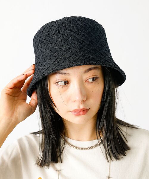 Rouge vif la cle/ルージュ・ヴィフ ラクレ 【Ruben/ルーベン】コットンクロスサーモハット【WEB限定】 ブラック F Rouge vif la cle/ルージュ・ヴィフ ラクレ 【Ruben/ルーベン】コットンクロスサーモハット【WEB限定】 ブラック F