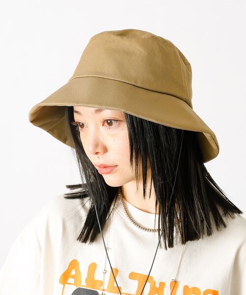 Rouge vif la cle/ルージュ・ヴィフ ラクレ 【Ruben/ルーベン】コットンナイロンハット(顎紐付き)【WEB限定】 カーキ F Rouge vif la cle/ルージュ・ヴィフ ラクレ 【Ruben/ルーベン】コットンナイロンハット(顎紐付き)【WEB限定】 カーキ F